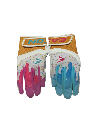 Used Easton BB/SB Batting Gloves White LG 11834-S000056811