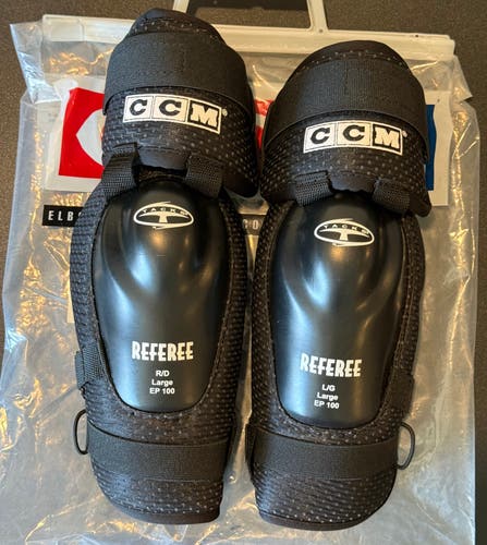 CCM EP100 SR Referee Elbow Pads Senior Large