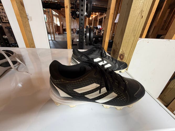 Black Women's Size M 8.0 (W 9.0) Adult Adidas Molded Cleats Cleats (Used)