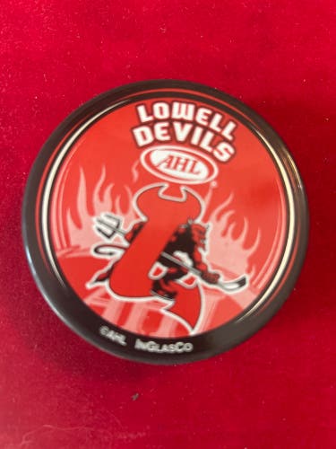 LOWELL DEVILS HOCKEY PUCK