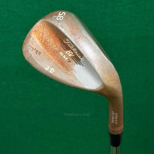 Titleist Vokey SM7 RAW 58-4L 58 Lob Wedge Dynamic Gold TI S400 Steel Stiff