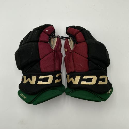 (Used) Arizona Coyotes Game Worn Moser CCM HGJSPP Gloves 14" Pro Stock