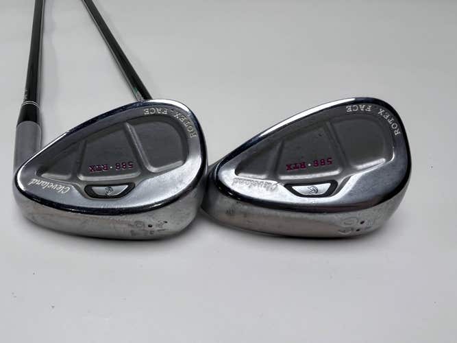Cleveland 588 RTX CB Satin Chrome Wedge Set 56* 14 | 60* 12 Action Ladies RH