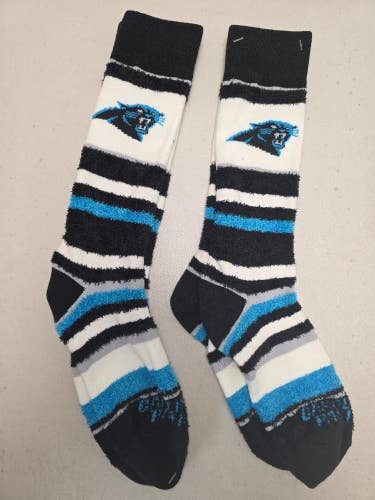ST32 Mens NFL CAROLINA PANTHERS LOT of 2 Socks Medium 5-10 NEW
