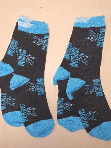 ST54 YOUTH 1-3 NFL CAROLINA PANTHERS LOT of 2 Pair of Socks NEW
