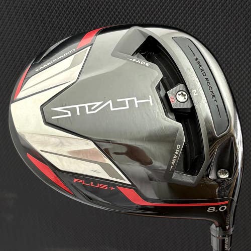 TAYLORMADE STEALTH PLUS DRIVER (8 DEGREE) + HEADCOVER