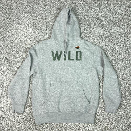 Minnesota Wild Hoodie Womens Large Gray NHL Hockey G-III 4Her Pullover Sports