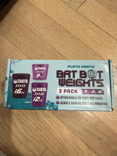 Plate crate bat bolt batting weights (New)