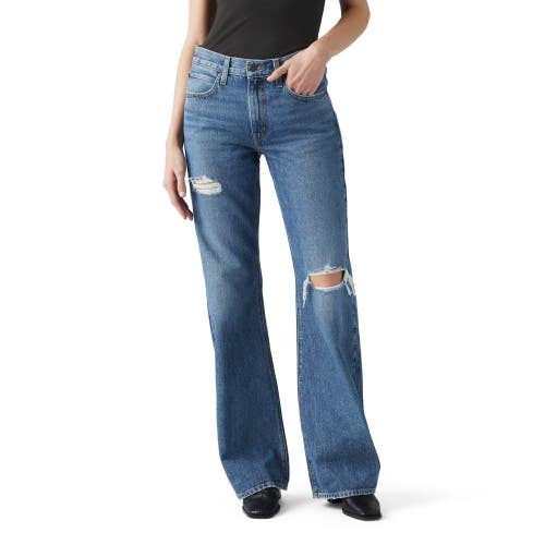 Levi's 94 Baggy Bootcut Jeans Womens 28X31 Oakland Nights Denim Mid Rise PALL562