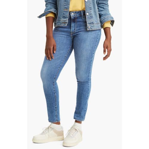 Levi's 721 Skinny Jeans Women's 24X28 Lapis Air Denim Stretch High Rise PALL572