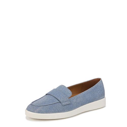 Naturalizer Karis Loafers Women's 7.5M Blue Denim Moc Toe Slip On Shoes HTAT1812