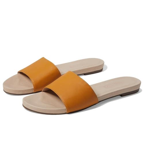 Hari Mari Sydney Sandals Women's US 7 M Tan Leather Open Toe Slide HTAT1744