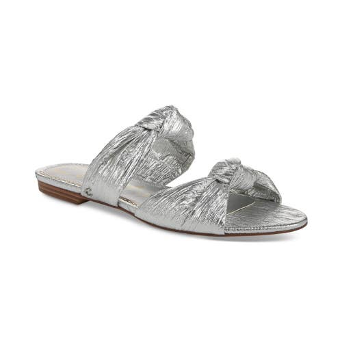 Circus by Sam Edelman Marissa Sandals Women's 8 M Silver Slip On Slide HTAT1831