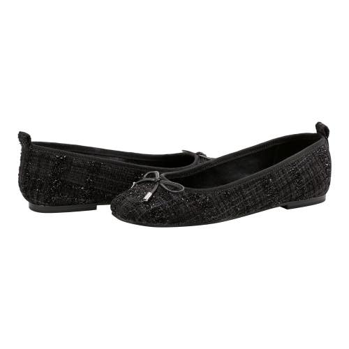 Marc Fisher LTD Ubet Ballet Flat Women's 10 M Black Bow Details Slip On HTAT1847