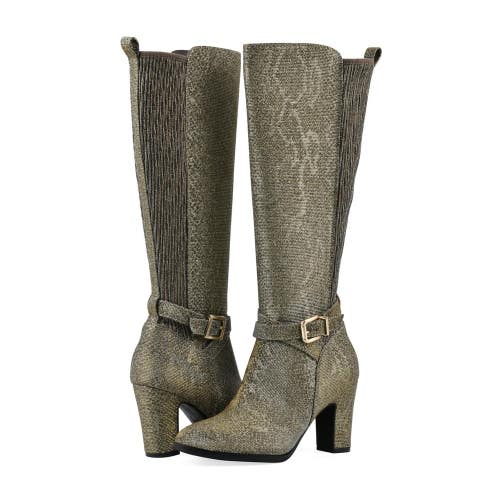 White Mountain Teals Boots Women's US 7.5 B Green Round Toe Block Heel HTAT1792
