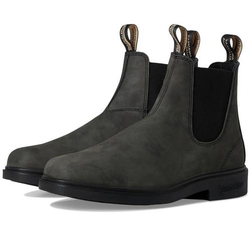Blundstone 1308 Boots Men's US 9.5 M Rustic Black Leather Ankle Chelsea HTAT1864