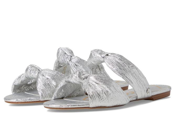 Circus NY by Sam Edelman Marissa Sandals Women's US 7.5 M Silver Slide HTAT1822