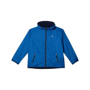 U.S. Polo Assn. Jacket Men's 3X Blue Whale Fleece Long Sleeve Hooded FROG749