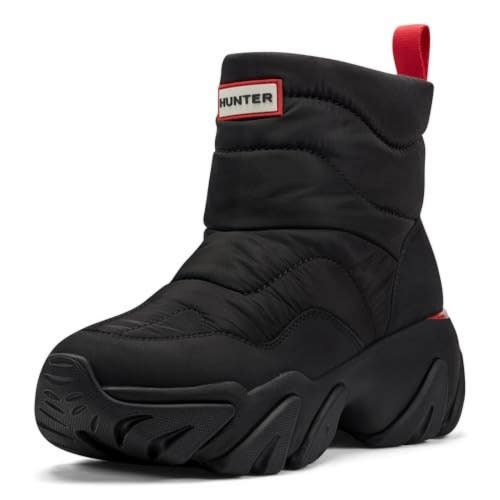 Hunter Debra Snow Boots Women's US 8 M Black Waterproof Round Toe Ankle ZOGG3730