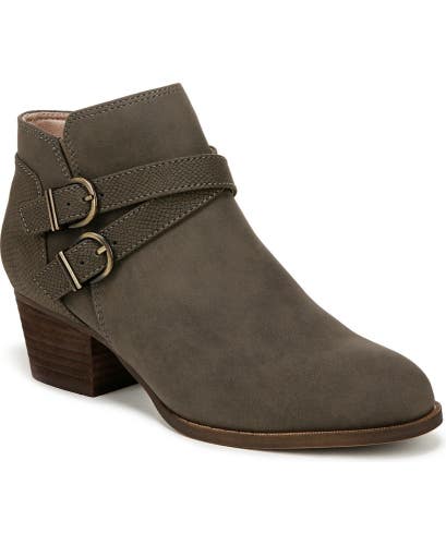 Lifestride Blaire Boots Womens US 9 C Dark Gray Block Heel Ankle Bootie ZOGG3772