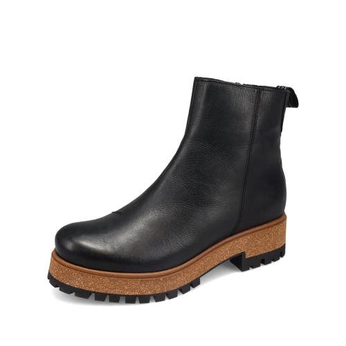 Taos Downtown DNT-9451-001 Women's US 9-9.5 M Black Leather Ankle Boots ZOGG3657