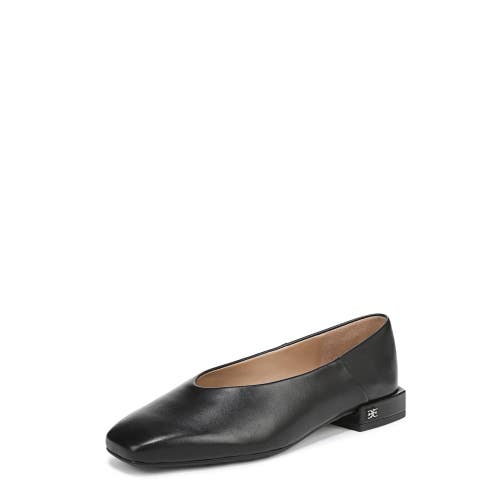 Sam Edelman Kasey I7674L2 Ballet Flat Women 8.5 M Black Leather Slip On ZOGG3720