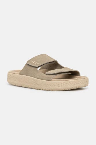 Veja Etna SA3220670A Sandals Women 6 M Taupe Almond Suede Slip On Slide ZOGG3787