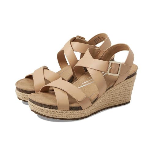Aetrex Anna Sandals Women's US 8.5 B Brown Leather Wedge Heel Strappy ZOGG3759