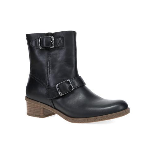 Dansko Delphine Boots Men's US 5.5 Black Leather Waterproof Bootie ZOGG3777
