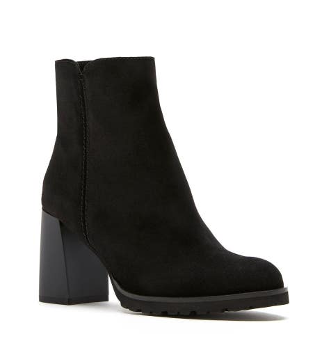 La Canadienne Maggie Boots Women's US 9 B Black Block Heel Ankle Bootie ZOGG3691
