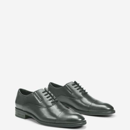 Kenneth Cole Tully Oxford Men's US 11 W Dark Gray Cap Toe Dress Shoes ZOGG3731