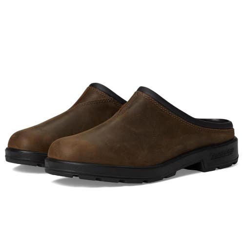 Blundstone #2421 Clog Mens US 7.5 M Antique Brown Waxed Leather Slip On ZOGG3671
