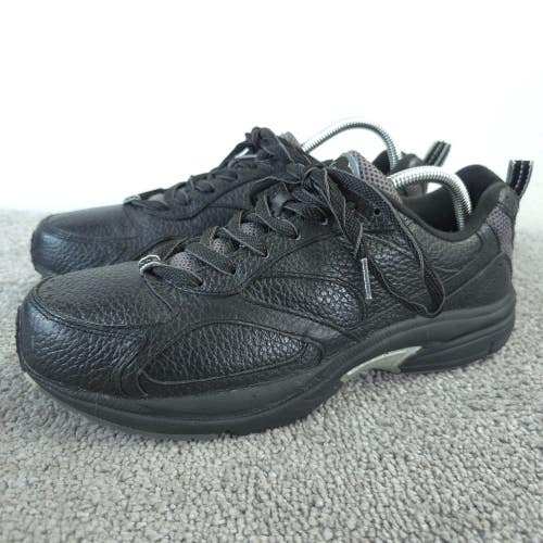 Dr. Comfort Winner Plus Mens Size 9 WIDE Width Shoes Black Leather Sneakers