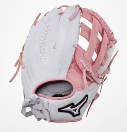 New MIZUNO MVP PRIME 12IN RHT PINK/WHITE SOFTBALL GLOVE 11834-MIZ313484R