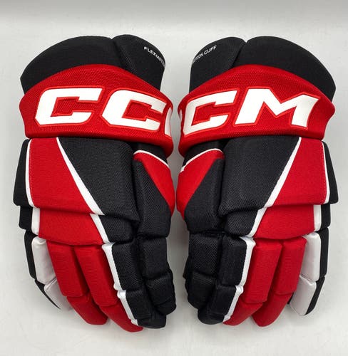 NEW CCM Tacks XF 80 Gloves, Black/Red/White, 15"