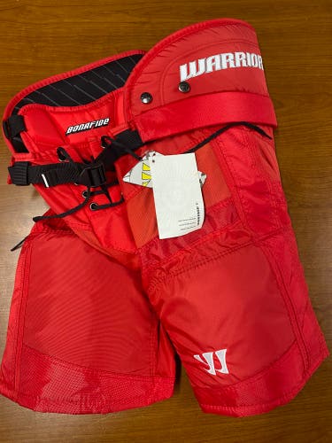 Red Junior Large Warrior Bonafide Hockey Pants (New)