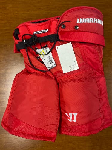Red Junior Large Warrior Bonafide Hockey Pants (New)