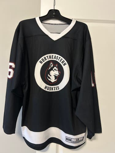 Black Large Adult Pro practice Jersey (NCAA Custom design Used)