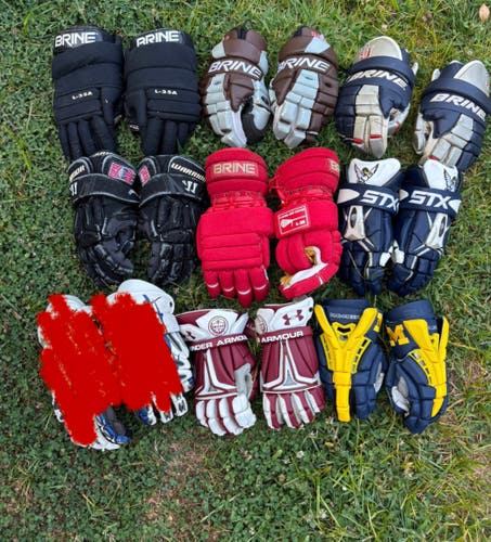 Various Lacrosse Gloves