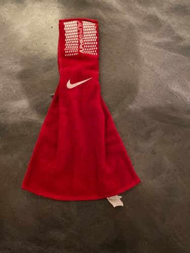 Red Nike Alpha QB towel New)