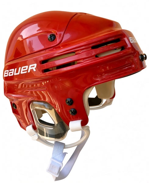 Bauer 4500 Red Senior Medium Helmet Worn 1-2x *Read Full Description*