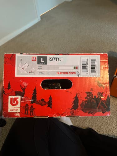 Men's Large Burton Cartel Snowboard Bindings All Mountain (New)