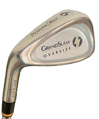 PowerBilt Grand Slam Oversize 9 Iron LH Regular Steel 36" New Midsize Grip LEFTY