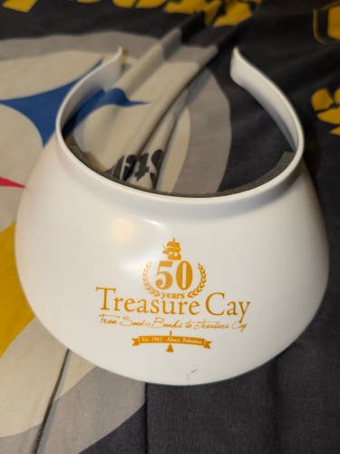 Treasure Cay Abaco Bahamas Comfort Visor Hat Cap Travel Collectible Vintage Used