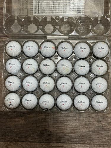 24 Titleist TruFeel Golf Balls - Mostly 5A MINT CONDITION