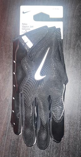 Black/White XL Adult Nike Vapor jet 8.0 Gloves NFL Issued (New with tags)