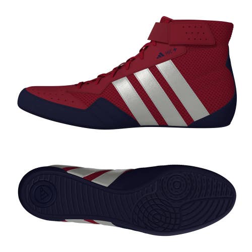 Adidas HVC Plus Red/Silver/Navy Wrestling Shoes NEW