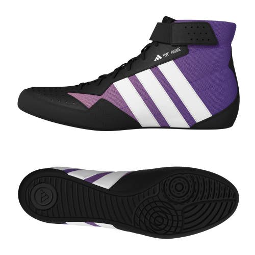 Adidas HVC Prime Black/White/Purple Wrestling Shoes NEW