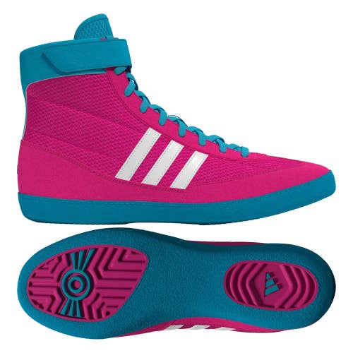 Adidas Combat Speed 4 Pink/White/Cyan Wrestling Shoes NEW
