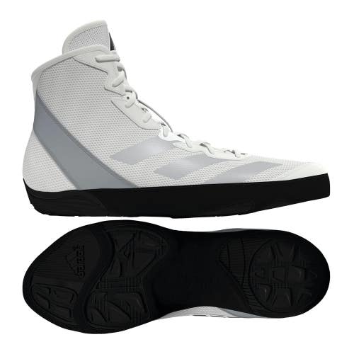 Adidas Adizero White/Silver/Black Wrestling Shoes NEW